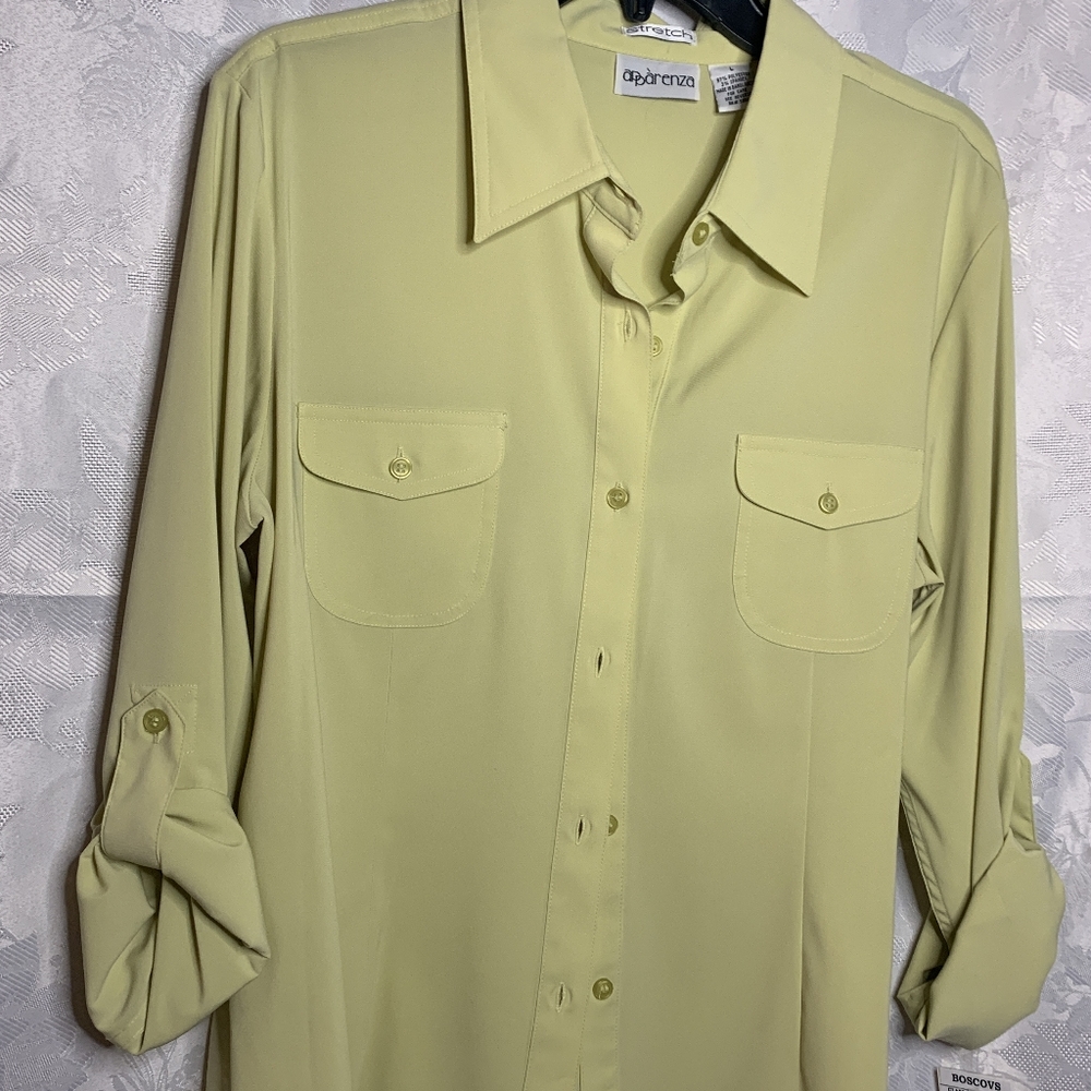 Shadow Lime blouse
